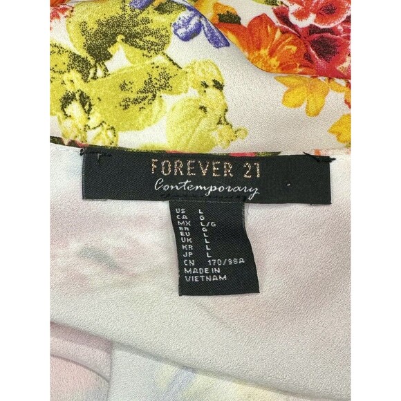 Forever 21 Strappy Floral Tunic Size L Large EUC!!! - Picture 4 of 5